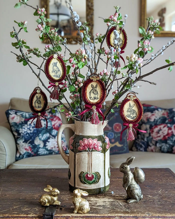 Vintage Easter Centerpiece