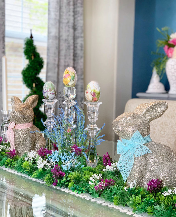 I Created This Centerpiece For My Formal Dining Room With Things That I Already Had From Last Year