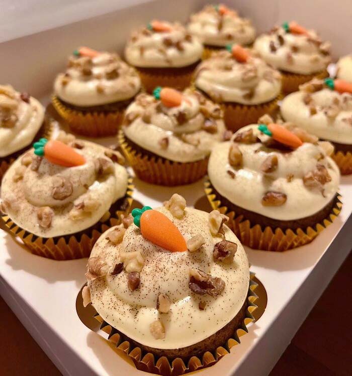 I Made Some Carrot Cake Cupcakes For The Easter Season