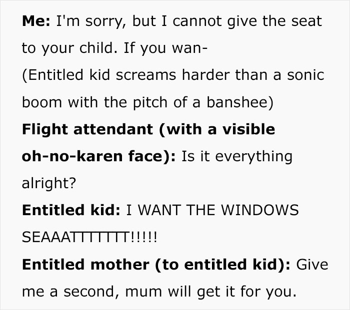 "Entitled Mom Thinks I Should Give My Plane Seat To Her Spoiled Brat, Fights Over It"