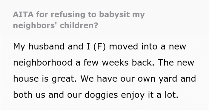 Childfree Woman Stands Firm Against Neighborhood Pressure To Babysit For Free, Is Blasted Online - 2