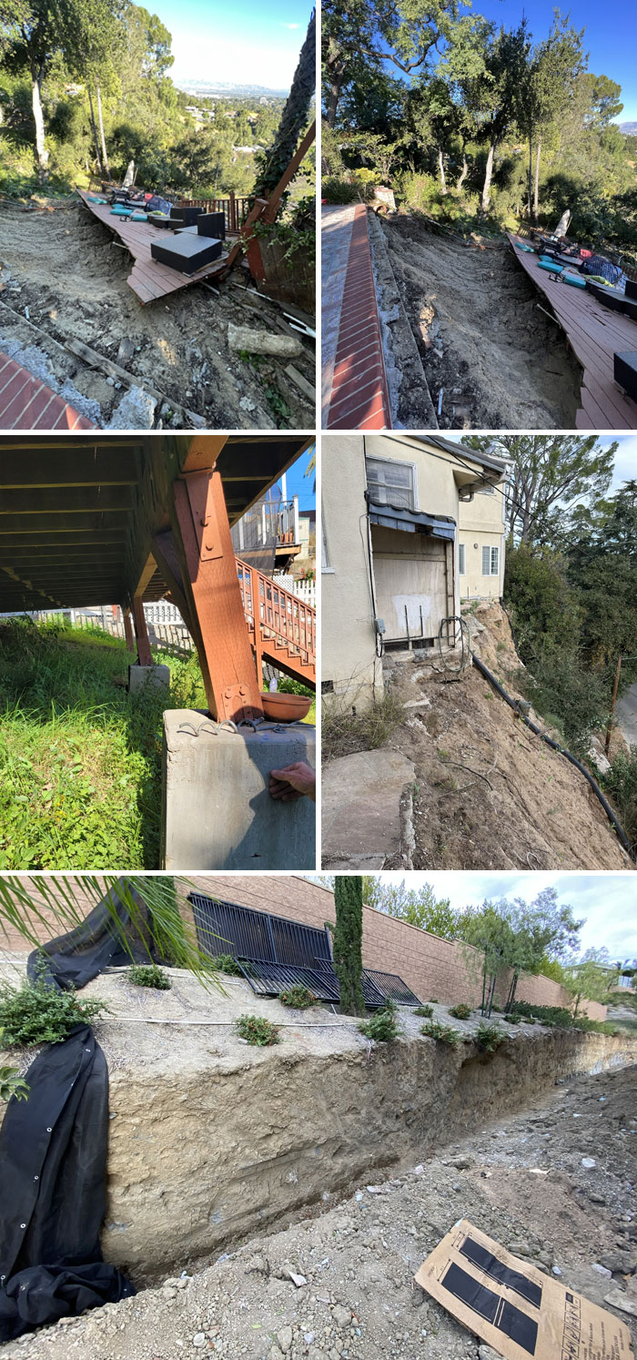 These Homeowners Were Out Of Town When Their Pool Service Technician Left The Water Running. As A Result, The Pool Overflowed And Contributed To The Failure Of This Deck