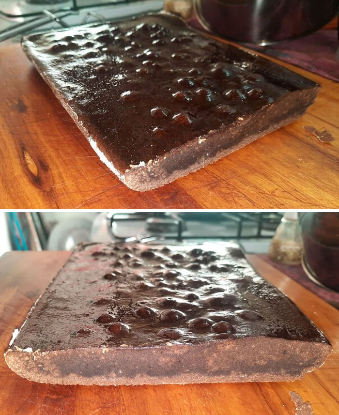 I Wanted To Eat Homemade Chocolate Sponge Cake. Totally Forgot About The Baking Powder