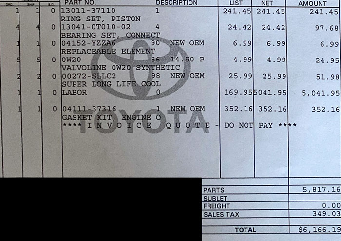 Went In For An Oil Change. The Shop Took The Oil Out But Forgot To Replace It