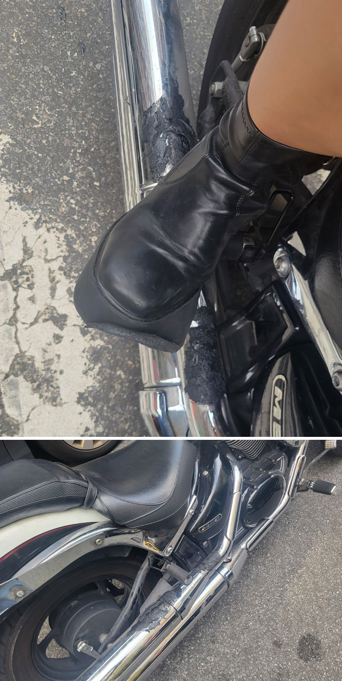 My Date Forgot To Step On The Foot Peg