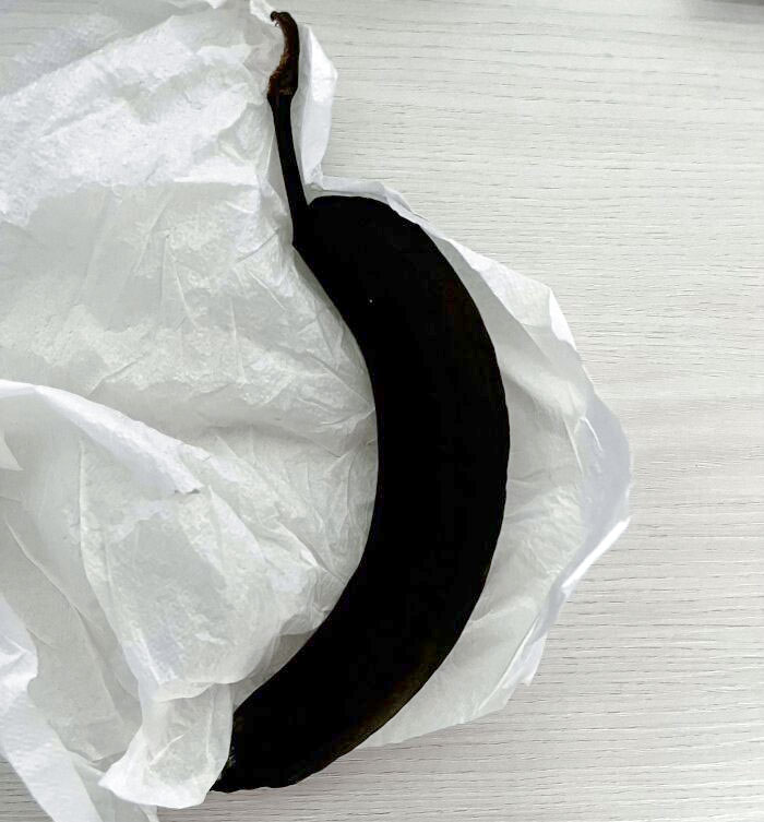 A Banana That I Forgot In My Backpack During Vacation For 2 Weeks