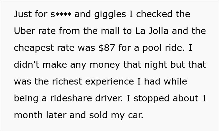 Woman Tries To Scam Uber Driver, He Maliciously Complies With Free Ride