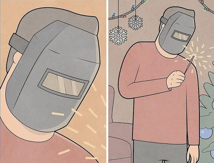 25 Cómics sarcásticos que tendrás que mirar 2 veces para entender, por Anton Gudim