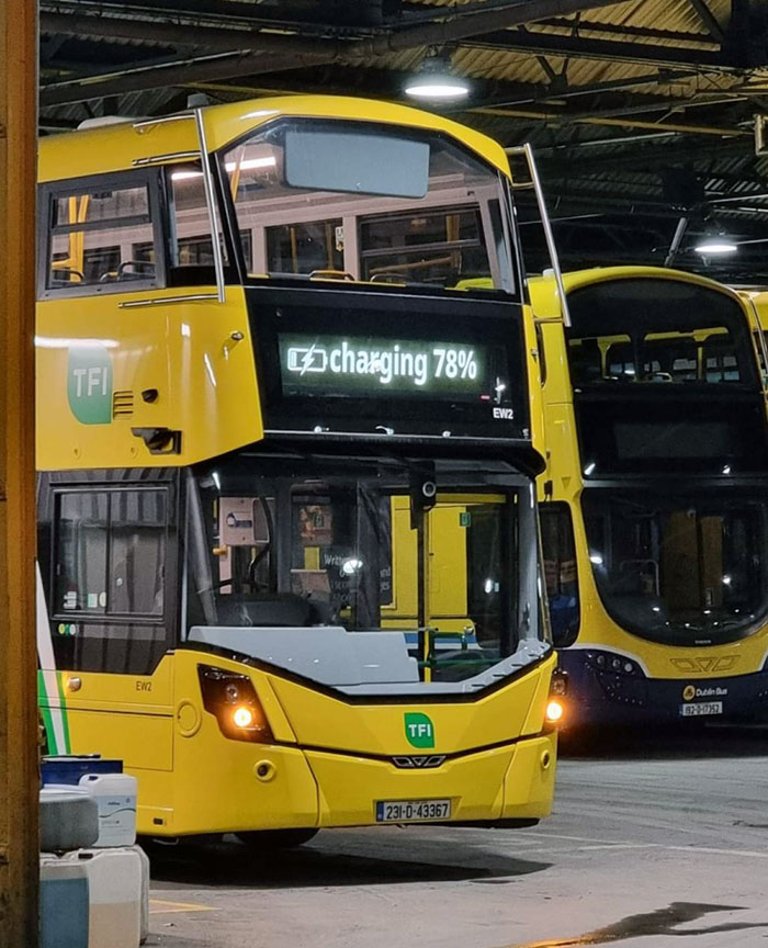The Charging Indicator On This Bus