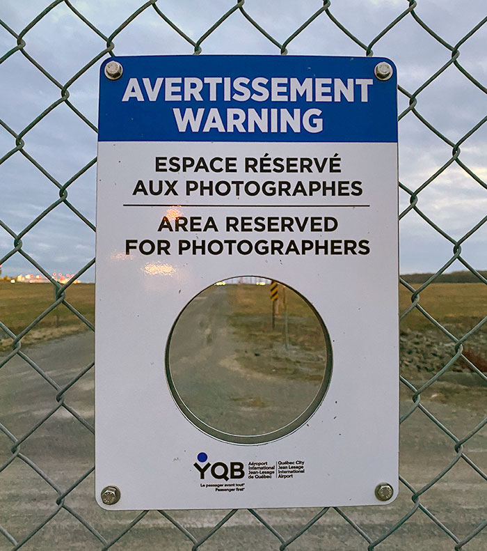 This Hole For Photographers At The Local Airport