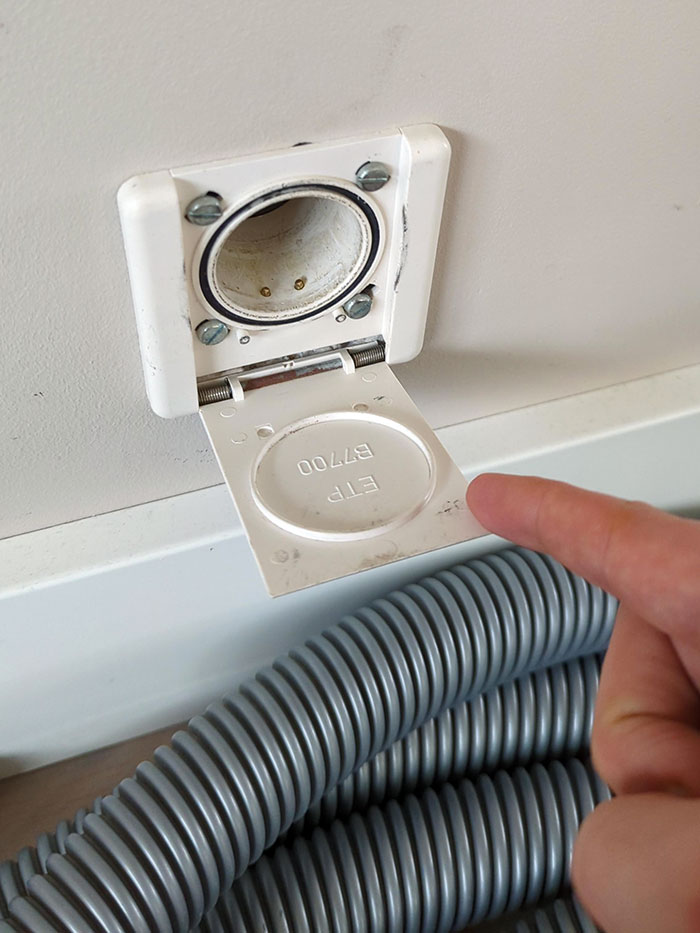 We Have A Vacuum System In The House, Where You Just Put A Long Hose On, And It Starts Sucking