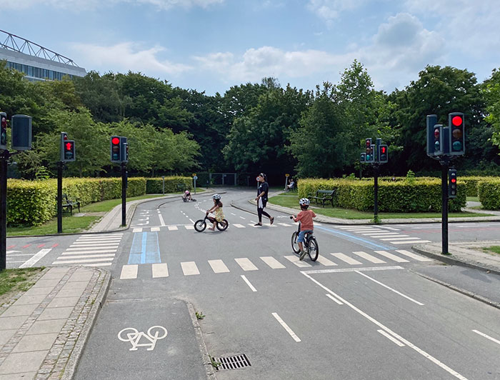 Miniature Traffic Playground In Copenhagen Where Kids Learn To Bike In Traffic