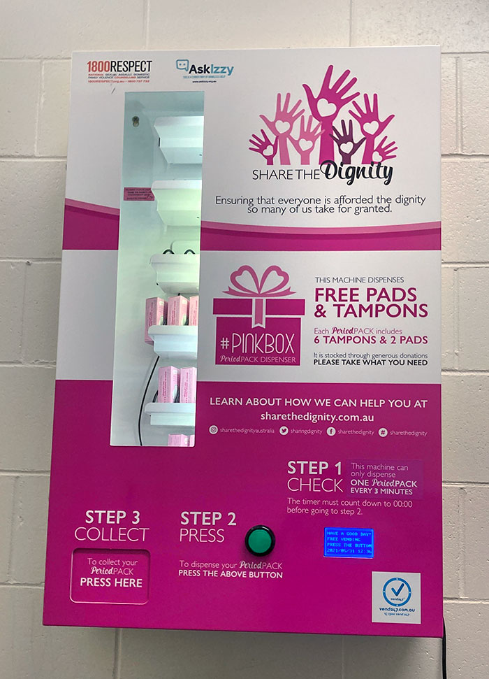 There Is A Free "Period Pack" At My School For Girls Who Are Unprepared For Their Periods