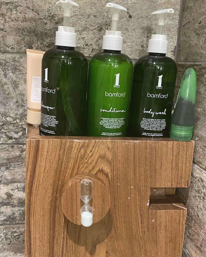 My Eco-Friendly Hotel Has A Timer In The Shower