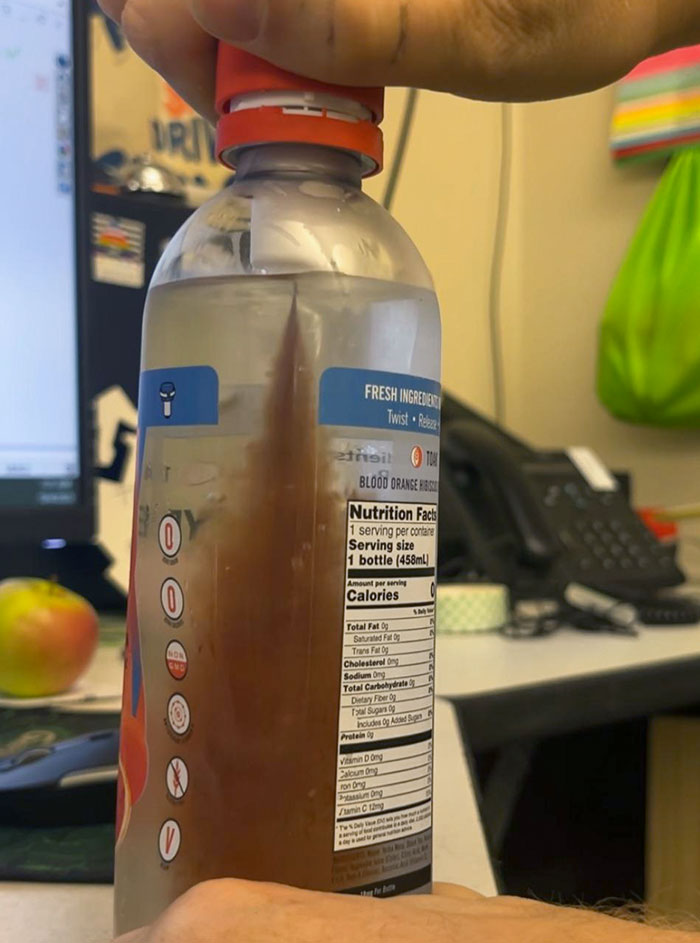 This Bottle Of Tea Has The Flavor Stored In The Cap. According To The Bottle, It Keeps It Fresher