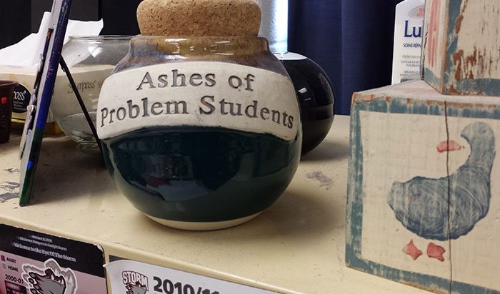 Saw This On My Teacher's Desk