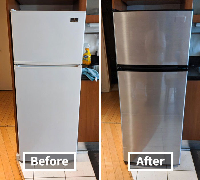 Revamp Appliances Quickly With This Easy, Stylish Stainless Steel Contact Paper - Just Peel, Stick And Admire!