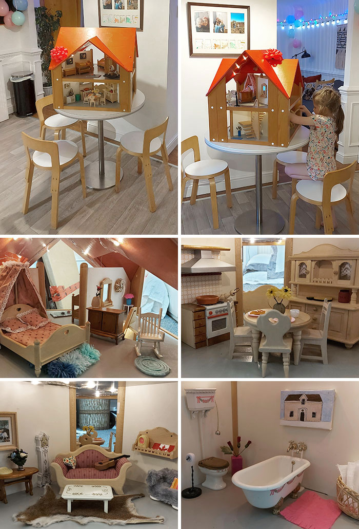 Today Is My Daughter's 5th Birthday, And Today She Inherited My Beloved Childhood Dollhouse