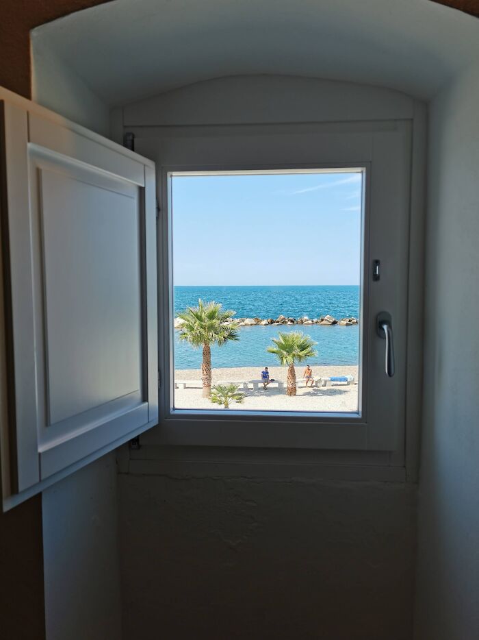 The Window Of My Hotel Room Looks Like A Wall Painting