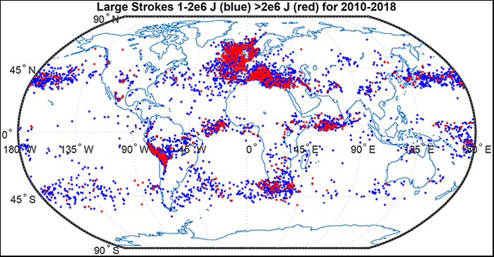80% Of Lightning Occurs Over The Land, But The Most Extreme Lightning Happens Over The Ocean 80% Of Lightning Occurs Over The Land, But The Most Extreme Lightning Happens Over The Ocean