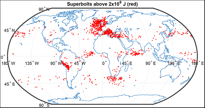 80% Of Lightning Occurs Over The Land, But The Most Extreme Lightning Happens Over The Ocean 80% Of Lightning Occurs Over The Land, But The Most Extreme Lightning Happens Over The Ocean