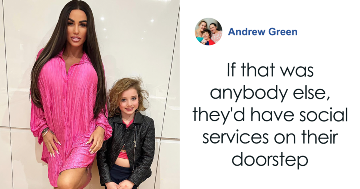 Model Bewilders People After Bringing High-Heel-Wearing 9-Year-Old Daughter To “Boozy Brunch”
