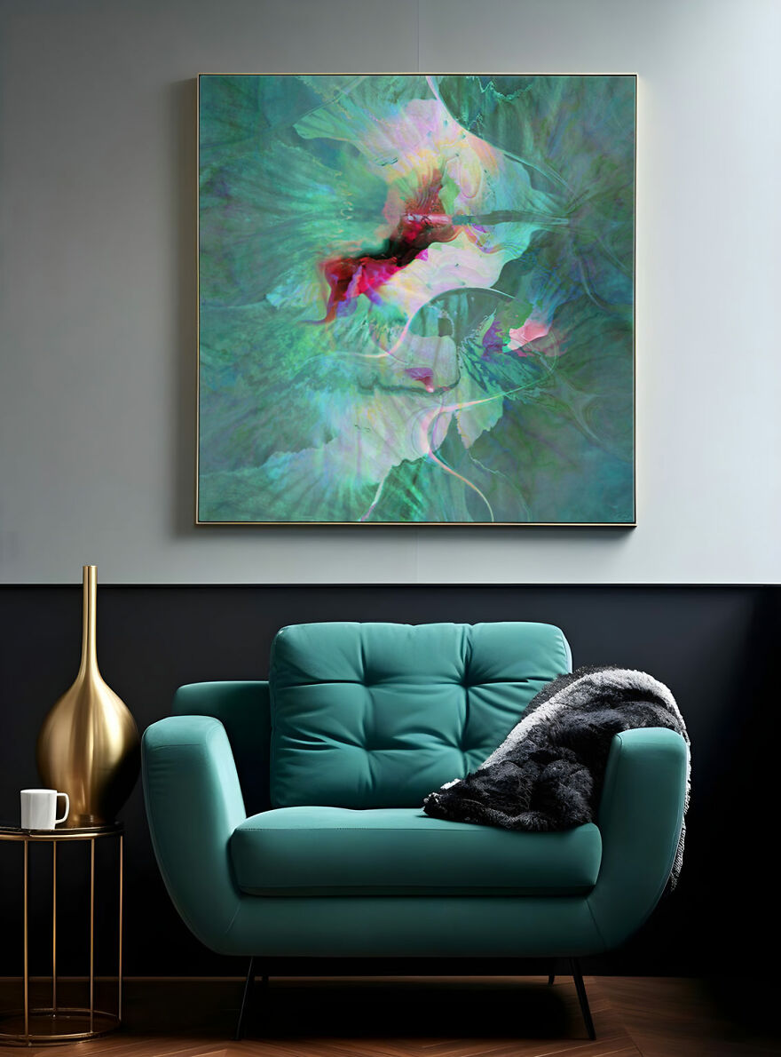 I Photoshopped My Digital Art In 11 Modern Interior Spaces To Show What They Look Like As Wall Art I Photoshopped My Digital Art In 11 Modern Interior Spaces To Show What They Look Like As Wall Art