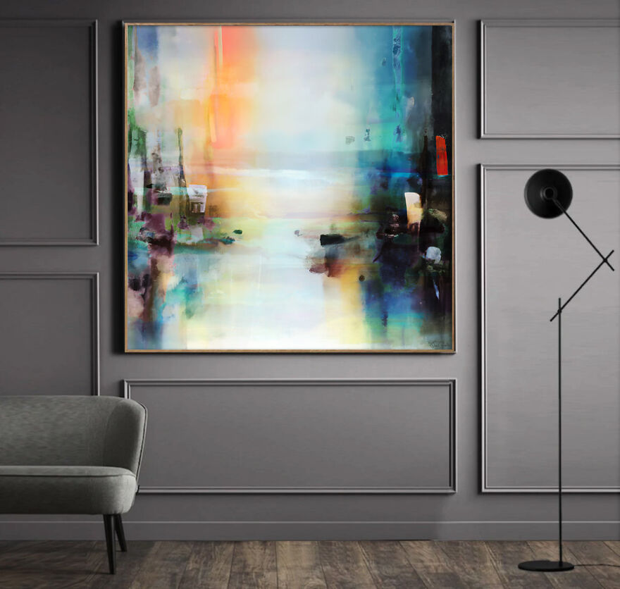 I Photoshopped My Digital Art In 11 Modern Interior Spaces To Show What They Look Like As Wall Art I Photoshopped My Digital Art In 11 Modern Interior Spaces To Show What They Look Like As Wall Art