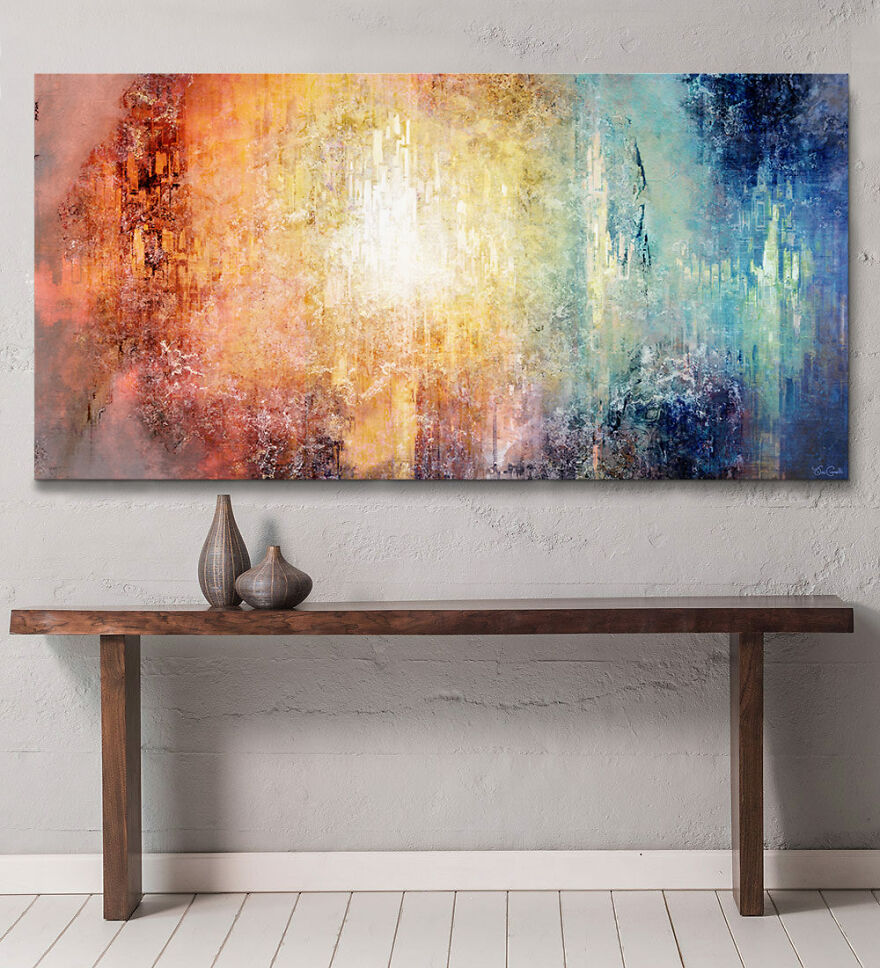 I Photoshopped My Digital Art In 11 Modern Interior Spaces To Show What They Look Like As Wall Art I Photoshopped My Digital Art In 11 Modern Interior Spaces To Show What They Look Like As Wall Art