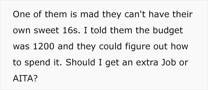Triplets Want Individual "Sweet 16s", Tell Mom To Get An Extra Job If She Can't Afford It