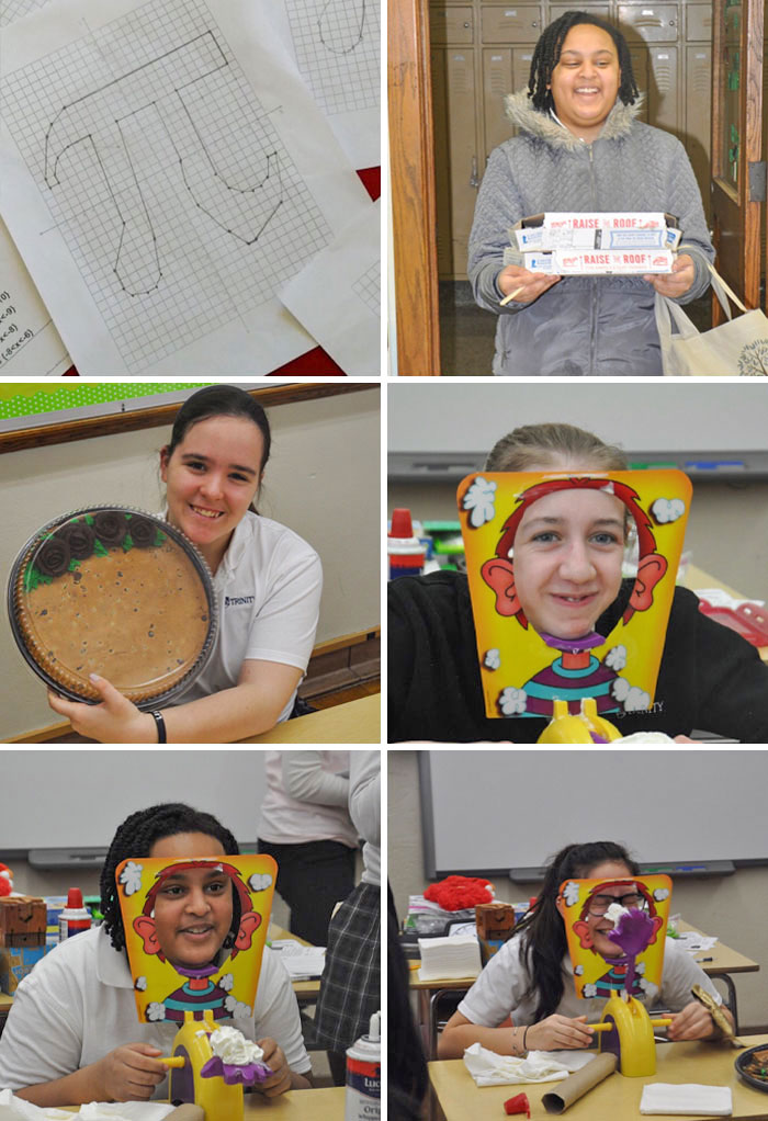 Freshmen Math Students Celebrated Pi Day By Bringing In Pizza Pie, Chocolate Pie, A Large Circular Chocolate Chip Cookie, And Homemade Circular Cookies To Share