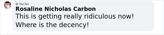 Comment expressing disapproval related to Bianca Censori's outfit choice. Comment expressing disapproval related to Bianca Censori's outfit choice.