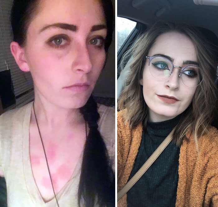 3 años entre ambas fotos, pero se siente como toda una vida