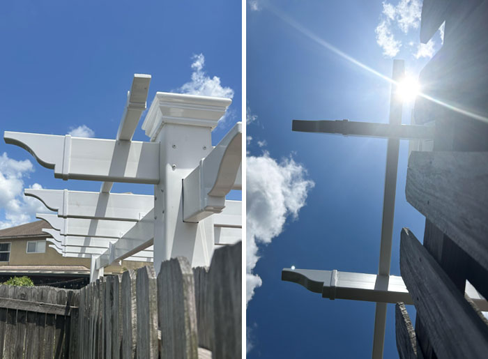 My Neighbor Built A Pergola That Hangs Clear Over Into My Yard Space