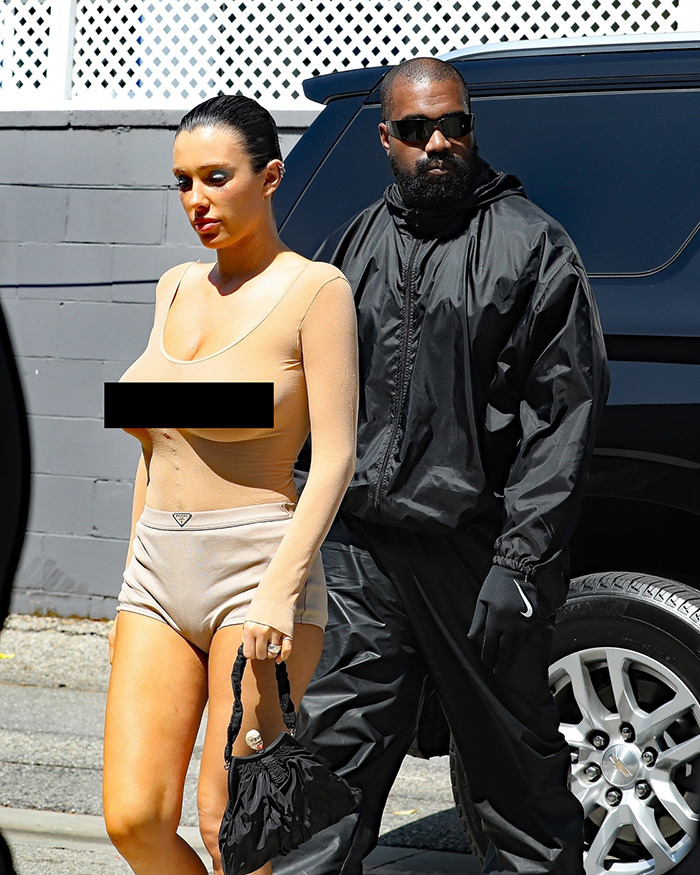 Ye, Bianca Censori Seen Making Plans At Warehouse Next To Adidas Amid Ongoing Feud With The Brand Ye, Bianca Censori Seen Making Plans At Warehouse Next To Adidas Amid Ongoing Feud With The Brand