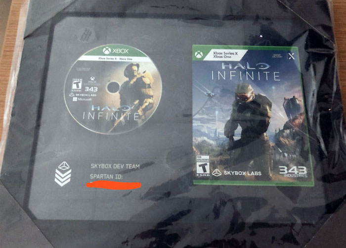 My Best Friend Since Childhood Declared At 10-Years-Old That He Would Work On Halo. Today, He Sent Me This. Super Proud To Call Him My Friend. He Achieved His Childhood Dream