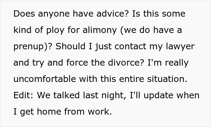 Man Freaks Out After Wife Confesses To Asking Her Friend To Replace Her For Intercourse