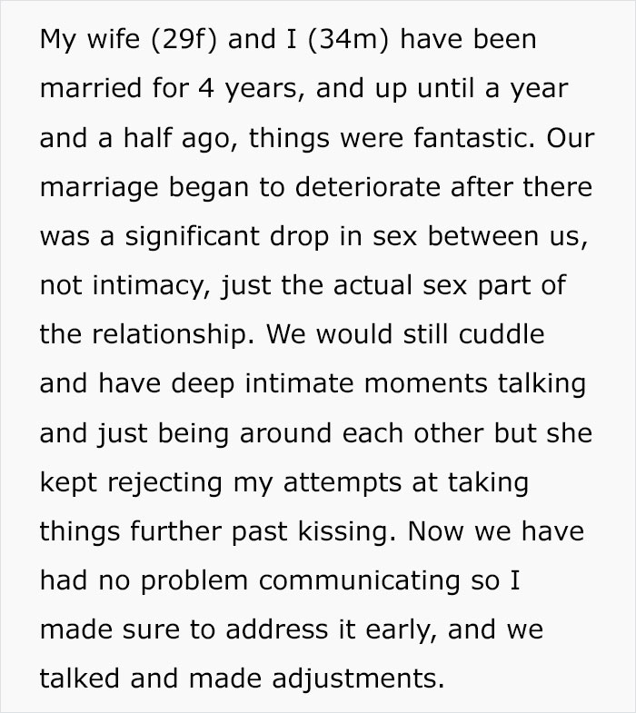 Man Freaks Out After Wife Confesses To Asking Her Friend To Replace Her For Intercourse