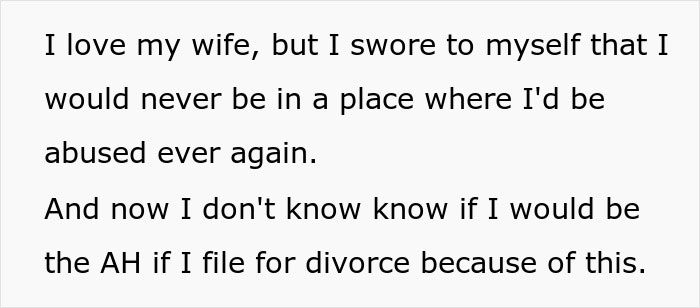 "AITA For Wanting To Divorce My Wife Because She Caused Me To Go To The ER?" "AITA For Wanting To Divorce My Wife Because She Caused Me To Go To The ER?"