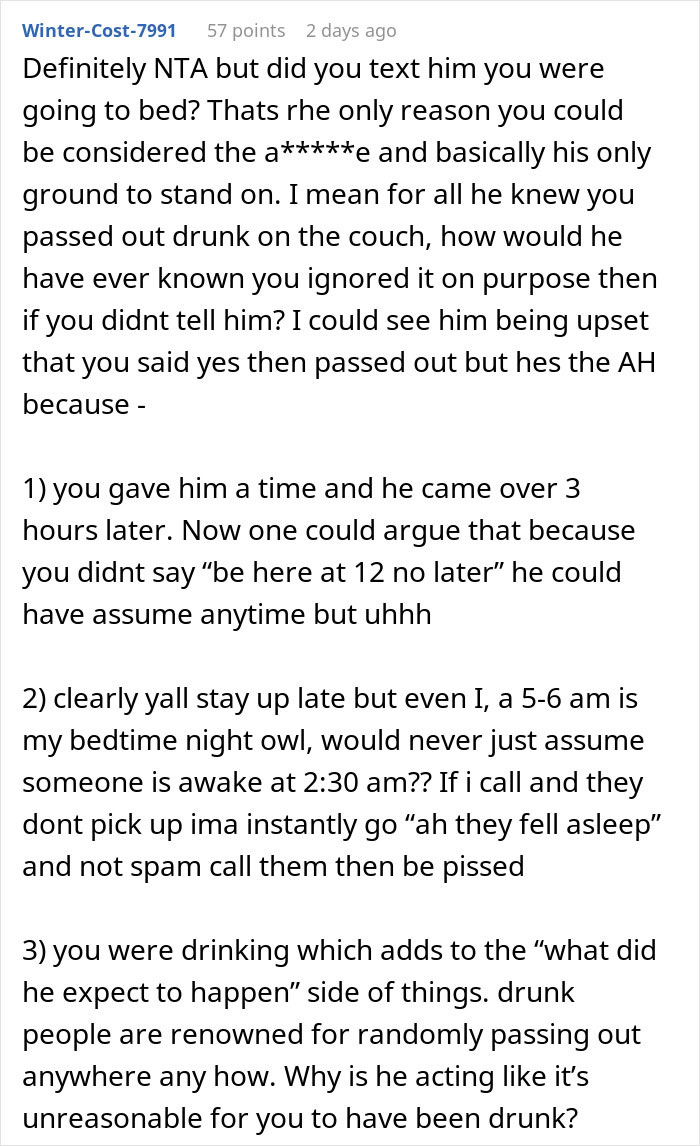 Guy Livid After GF Ignored Him Calling To Be Let Inside At 3 AM Because She Was Asleep