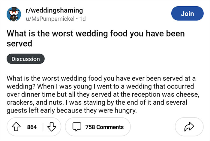 34 Times People Were Served Ridiculous Food At Weddings - 1