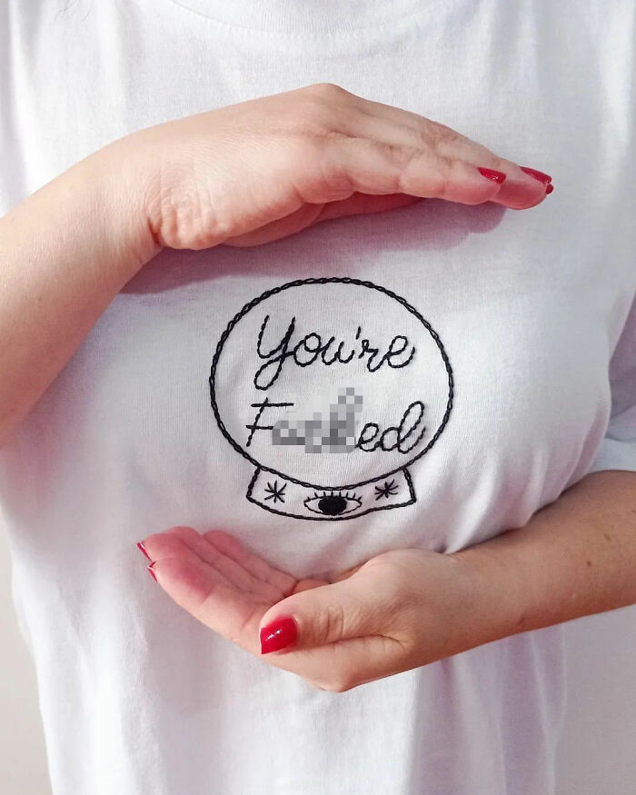 In A World Full Of Unethical Mass-Produced Stuff, We Decided To Rebel By Designing And Hand-Embroidering Some Clothes