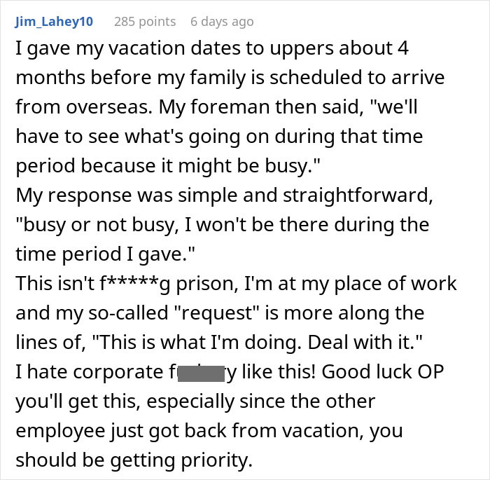 &ldquo;I Will Regret Nothing&rdquo;: Employee Refuses To Work During His PTO, Goes To Concert Instead