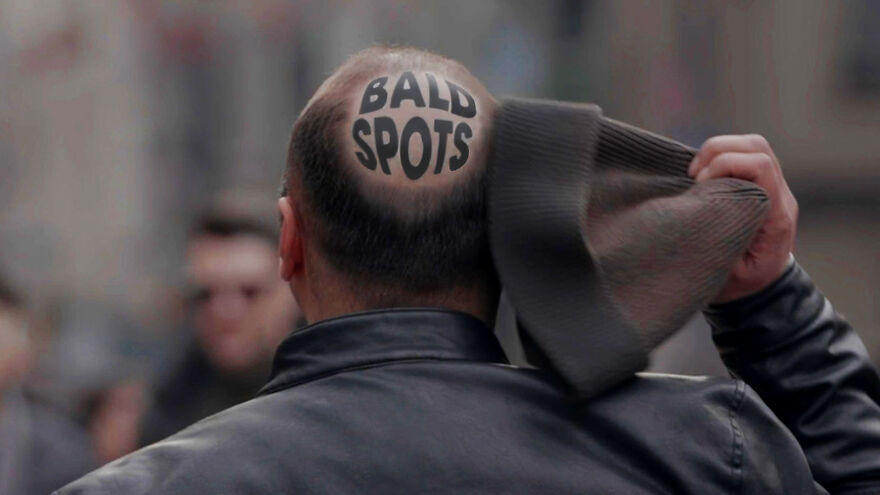 This Shampoo Found The Perfect Spots To Warn Men About Baldness