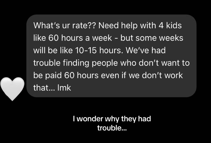 Nanny Shares Screenshots Of The Most Entitled Things Parents Have Asked For And Goes Viral - 2