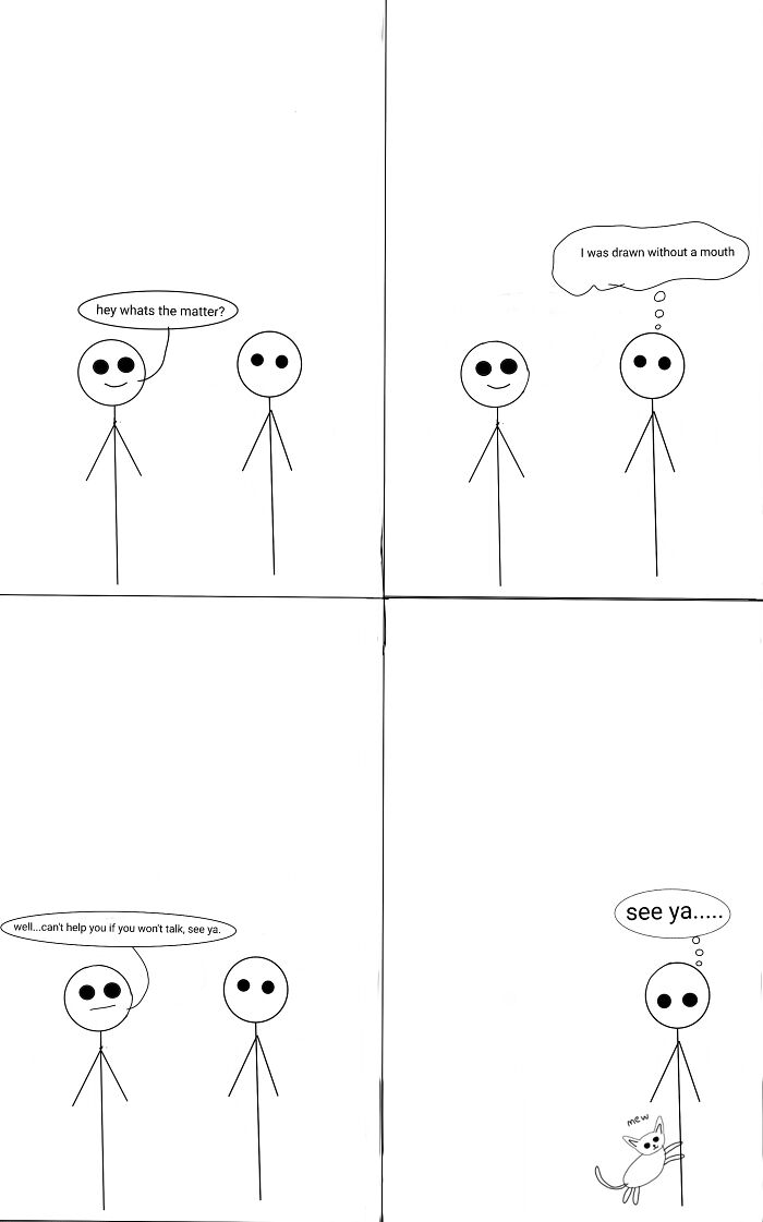 Quick Doodle. Poor Guy If Only There Was Something I Could Do