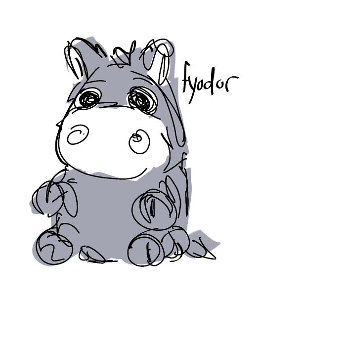 Fyodor, The Anxious But Majestic Donkey-Ish/Mule Looking Creature