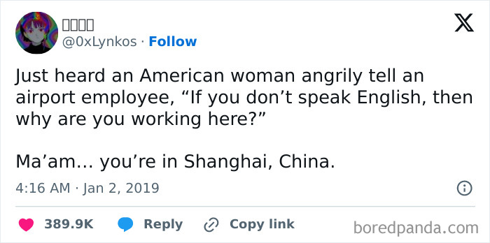 The Entitlement Of Some Of These Tourists