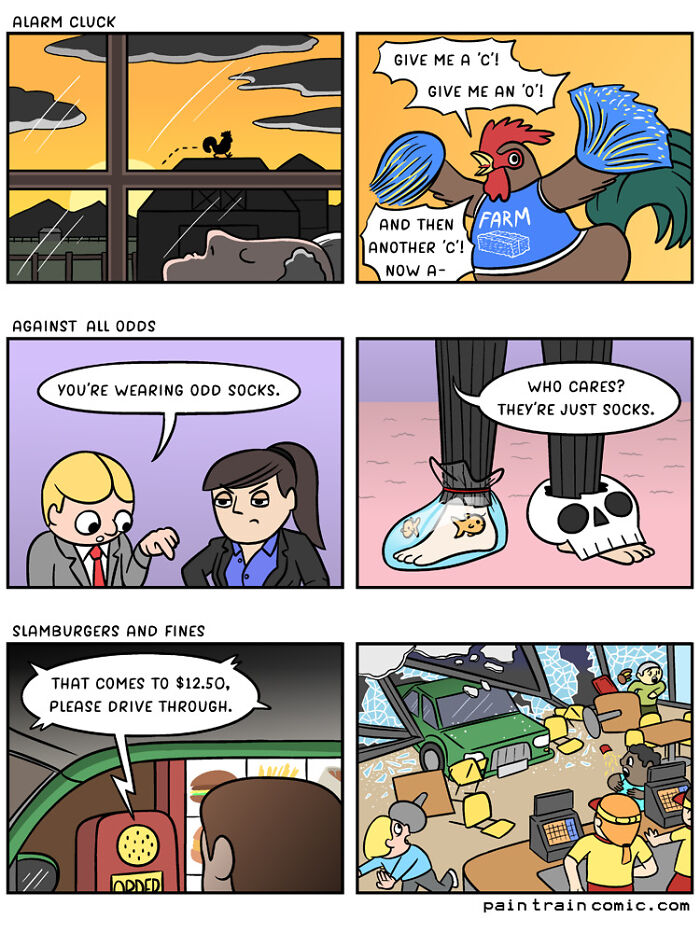 All Aboard The Laughter Express: Exploring Pain Train Comic's Hilarious Universe (25 New Pics)