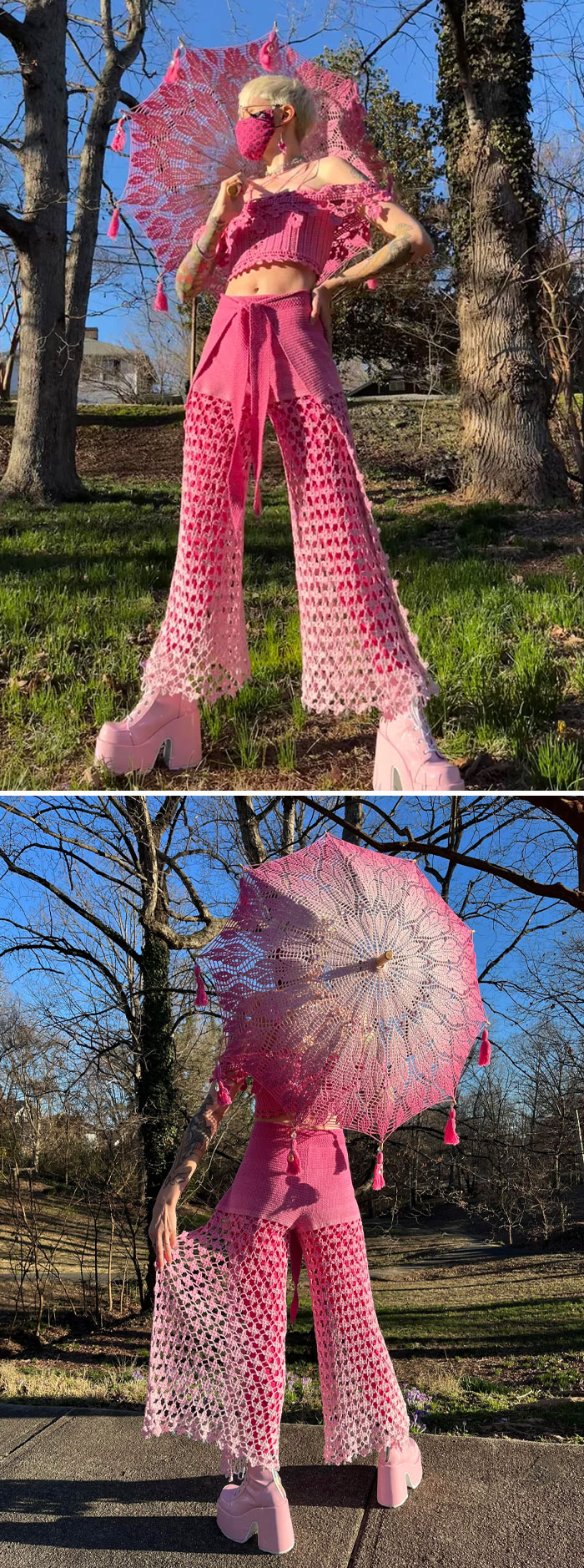 This Hot Pink Boy Is Named Breakfast! Finished Just In Time For My Bday Tomorrow :)